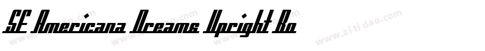 SF Americana Dreams Upright Bold字体转换